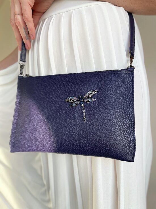 Lillā plecu somiņa ar sudraba SPĀRI